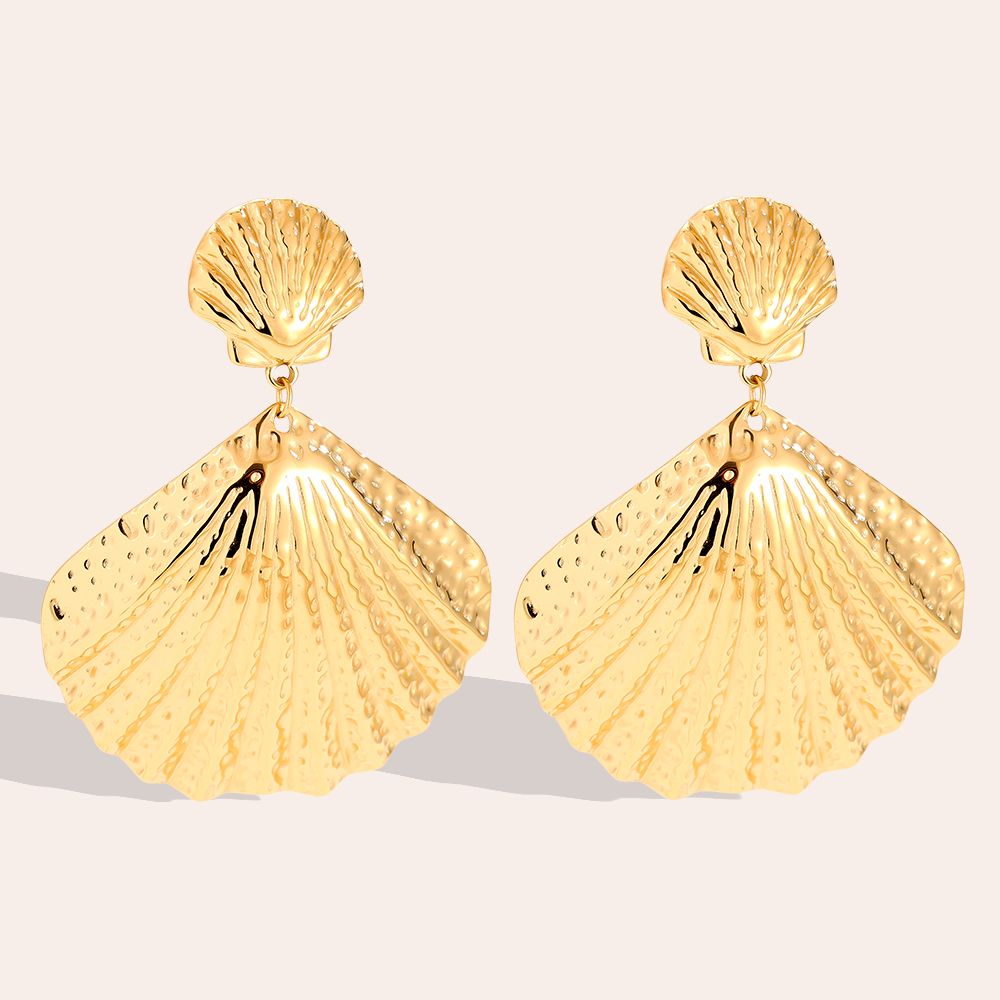 Great Shell Edelstahl Ohrringe