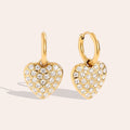 Diamond Heart Edelstahl Ohrringe