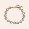 Perfect Diamond Dots Chain Edelstahl Armband