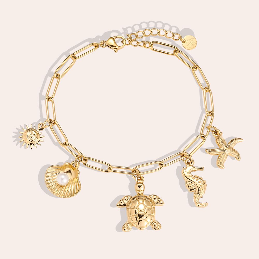 Ocean Love Pearl stainless steel bracelet