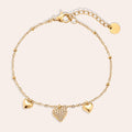 Many Sweet Hearts Edelstahl Armkette